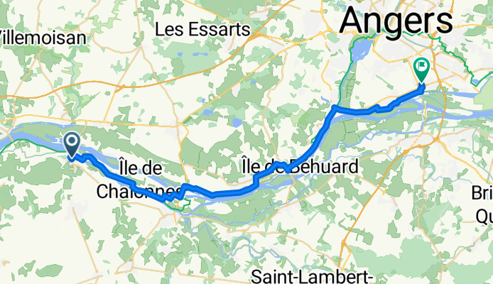 Place de l'⁠Église (montjean-sur-Loire), Mauges-sur-Loire à Rue Victor Dauphin, Les Ponts-de-Cé