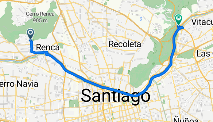 hasta entrada al cerro