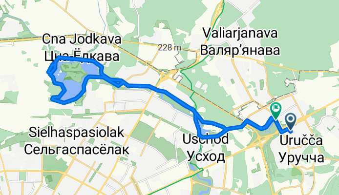 маршрут из улица Руссиянова