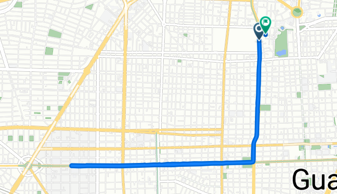 Calzada del Federalismo Norte, Guadalajara a Calle privada de Veracruz, Guadalajara