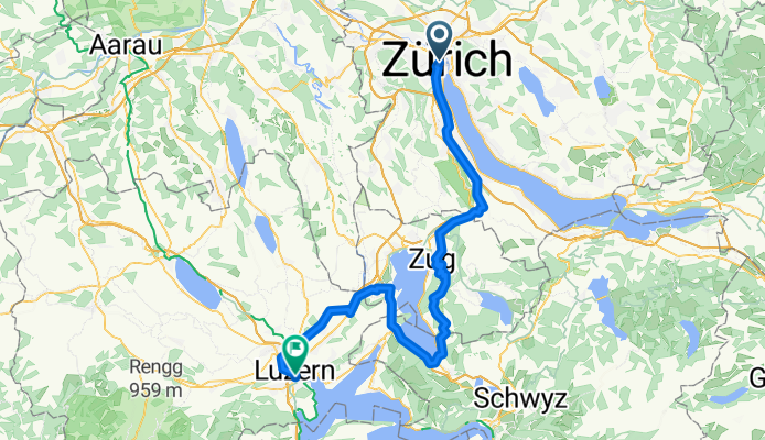 Zwinglistrasse to Moosstrasse