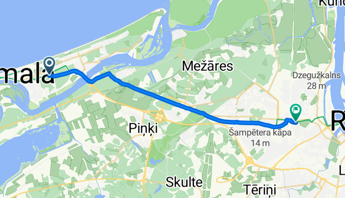 Brīvības prospekts, Jūrmala to Kandavas iela, Riga