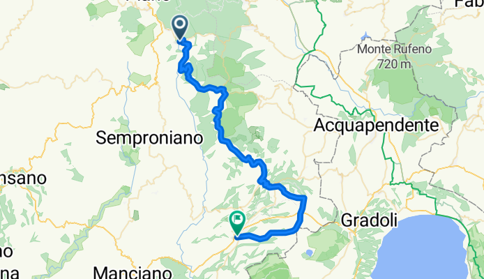 Piazza Circonvallazione to Strada Provinciale Pantano