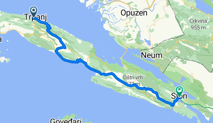 Potok, Trpanj to Trg kralja Tomislava, Ston