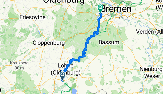 Brückenradweg, Lohne - Delmenhorst