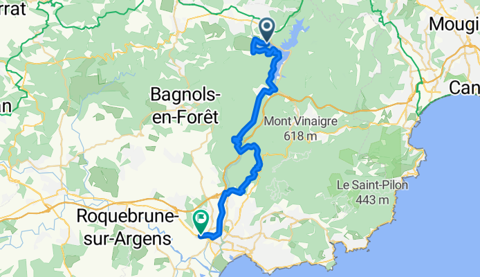 Chemin du Gabinet, Montauroux à D N7, Fréjus