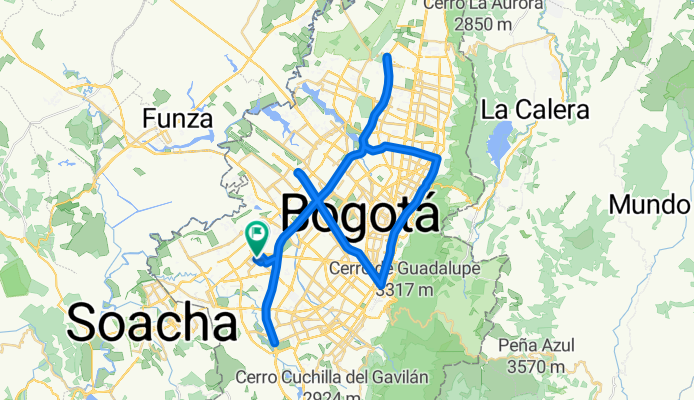 Calle Sur # 78Q-5 to Carrera 78l # 33A-62