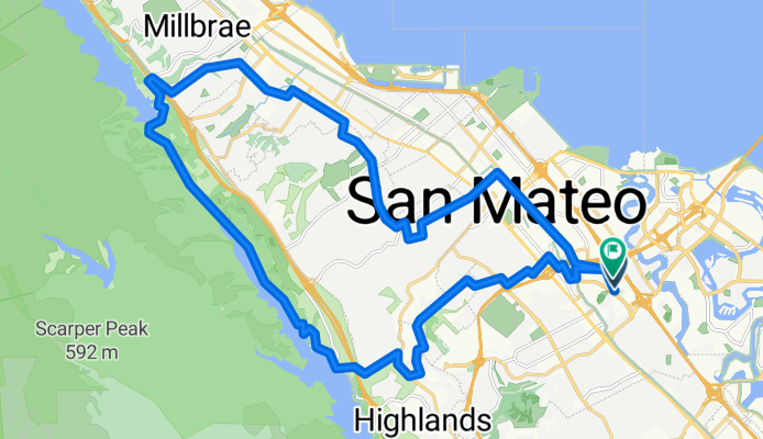 Salisbury Way, San Mateo to Lafayette St, San Mateo
