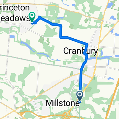 S Main St, Cranbury to Ravens Crest Dr, Plainsboro