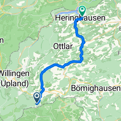 Medebacher Bergweg, Willingen (Upland) nach Seestraße, Diemelsee