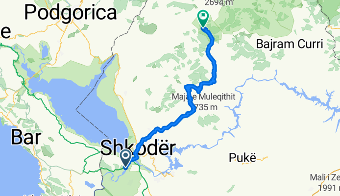 Skhoder - Theth (gravel way)