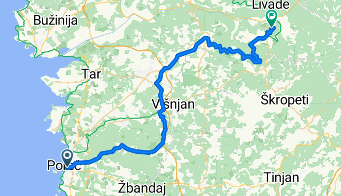 Porec to Motovun - Zagrebačka ulica to Ulica Borgo