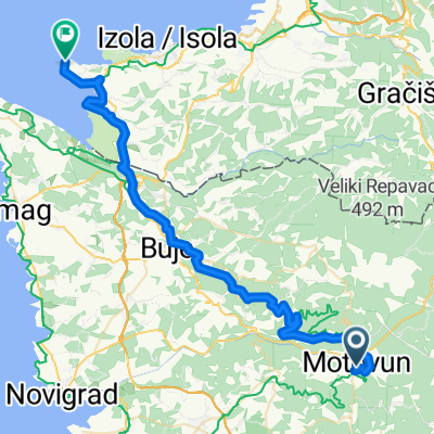 Motovun to Piran - Ulica Borgo to Tartinijev trg