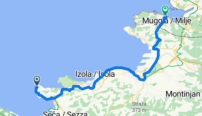 Piran to Muggia - Tartinijev trg to Piazza Repubblica 5D
