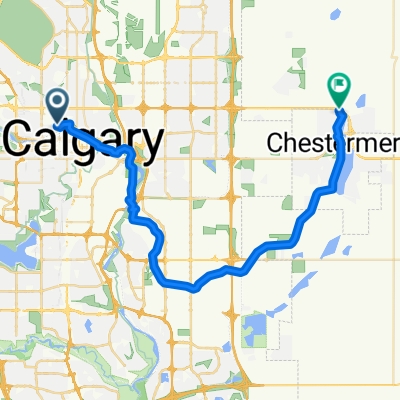 Second Ave NW, Calgary to Viewpointe Terr, Chestermere