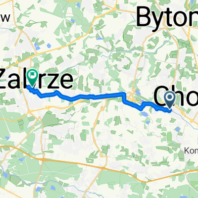 Pocztowa 8, Świętochłowice do plac Dworcowy 2, Zabrze