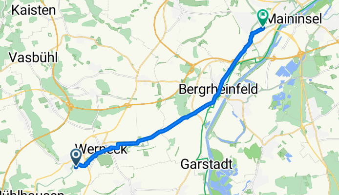 Im Löffelsterz, Werneck nach Kreuzstraße, Schweinfurt