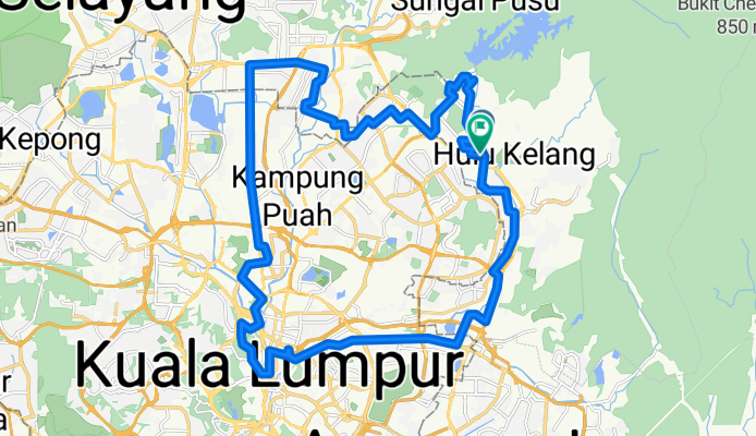 Relaxed route (Malaysia Day)