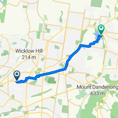 Eastfield Rd, Ringwood East to Lilydale Lake Rd, Lilydale