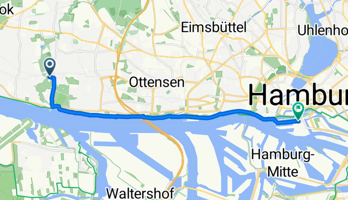 Jürgensallee, Hamburg nach Überseeboulevard, Hamburg