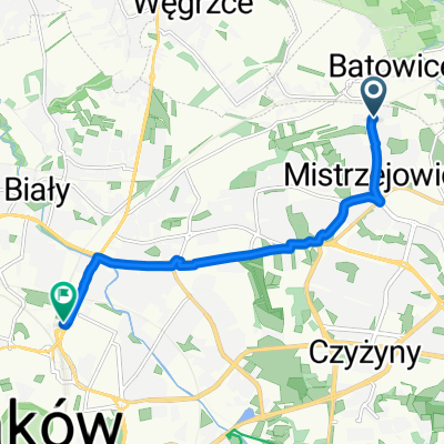 osiedle Piastów do aleja Listopada