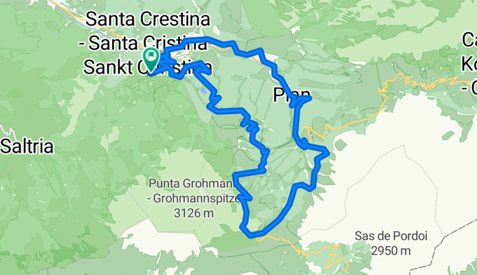 Route in Sankt Christina in Gröden