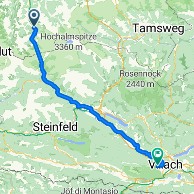 Erlengrund camp-Gerli camp (Villach) 103 km