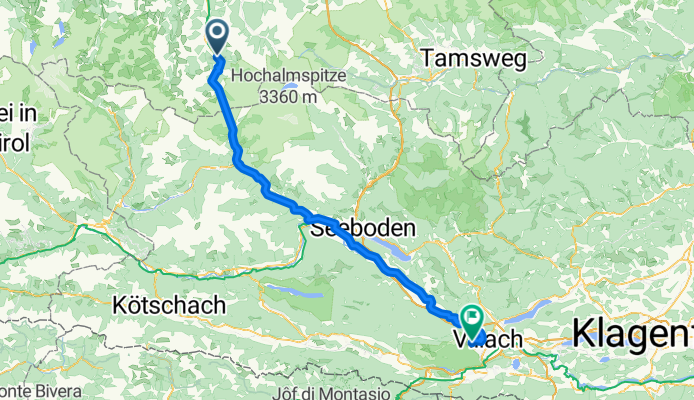 Erlengrund camp-Gerli camp (Villach) 103 km