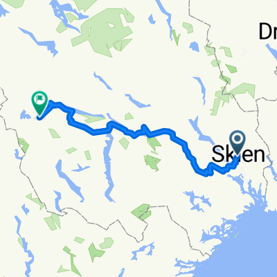 Boye Ordings gate, Skien to Borsævegen, Dalen