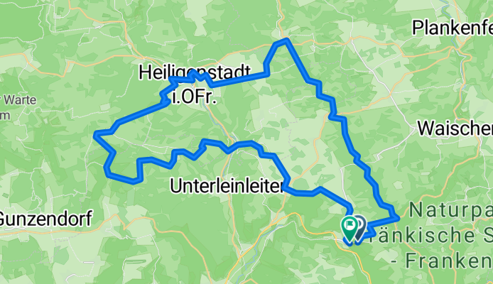 Route in Wiesenttal