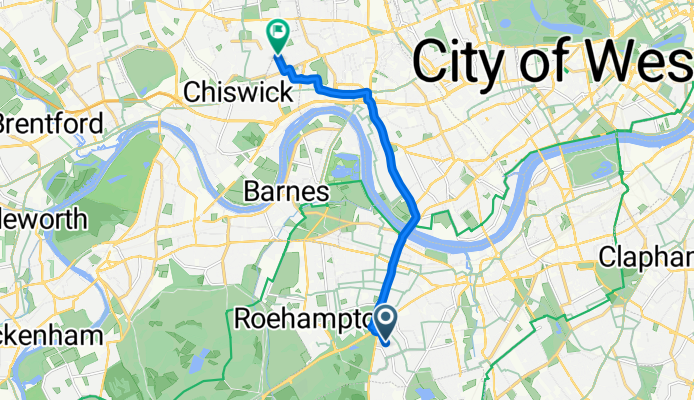 Swanton Gardens, London to Woodstock Road, London