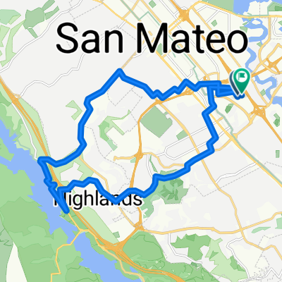 Lafayette St, San Mateo to Lafayette St, San Mateo