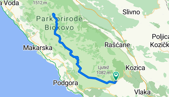 Neimenovana Cesta nach Neimenovana Cesta