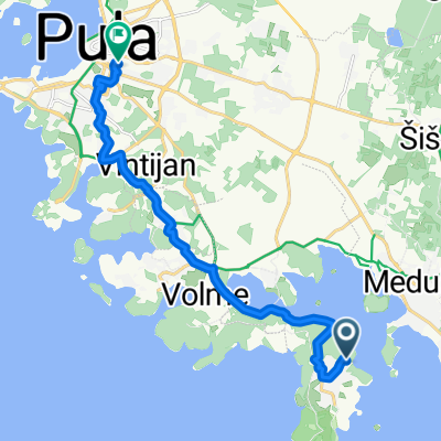 Premantura nach Ulica Bartolomea Dei Vitrei, Pula