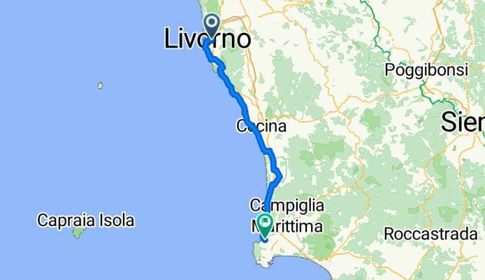 Via Emilio Zola, Livorno nach Grattalocchio, Piombino