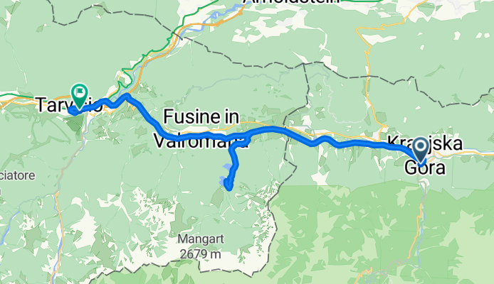 Vitranška ulica, Kranjska Gora - Largo Piave, Tarvisio