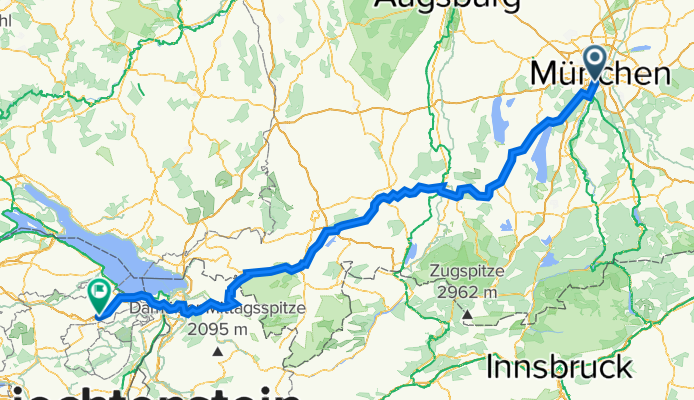 MUNCHEN-ST GALLEN   240 km