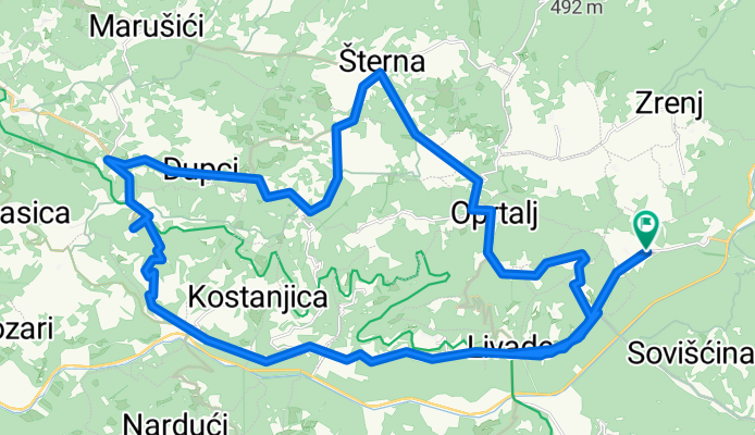 Route to Oprtalj