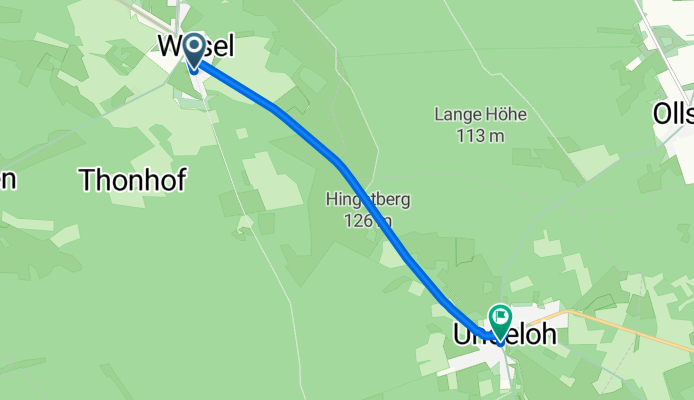 Meninger Weg nach Wilseder Straße