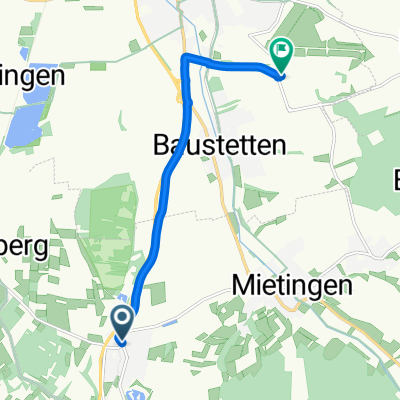Baltringer Hauptstraße, Mietingen nach Am Flugplatz, Laupheim