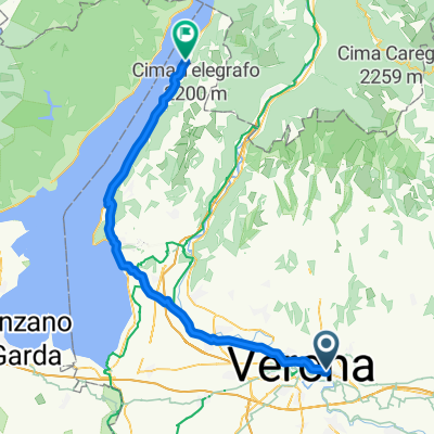 Via Carlo Belviglieri nach Via Navene Vecchia