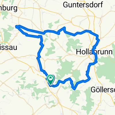 Route in Heldenberg