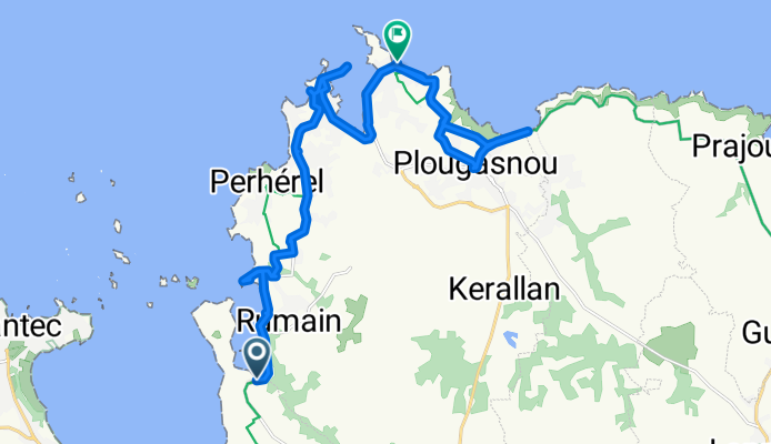 Route de Térénez nach Rue du Grand Large