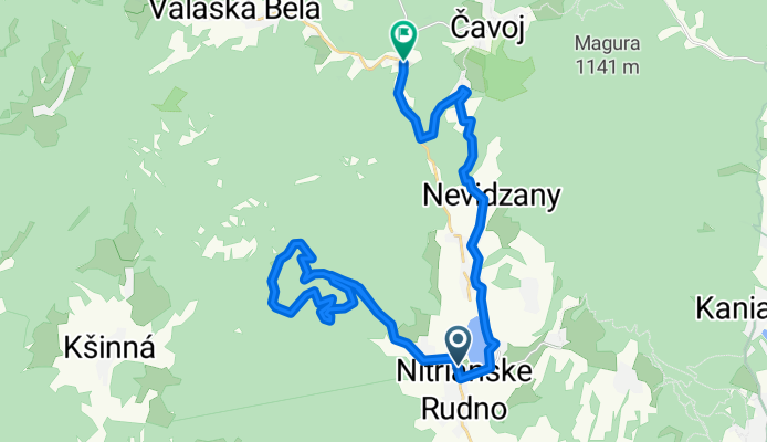 Hlavná, Nitrianske Rudno až Cesta 1912, Valaská Belá