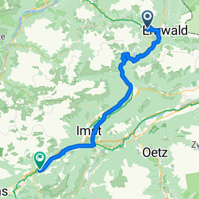 Alte Straße, Lermoos nach Kronburger, Zams