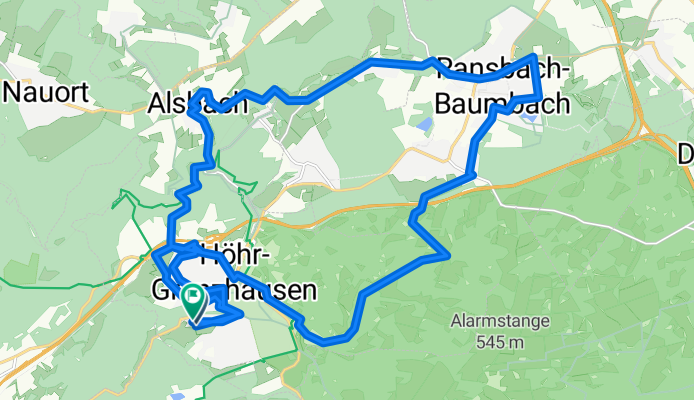 Rheinstraße nach Rheinstraße 73A