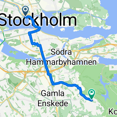 Hantverkargatan, Stockholm to Emågatan, Bagarmossen