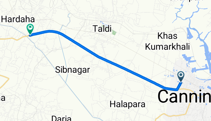 Fire Station Road to Baruipur - Canning Road