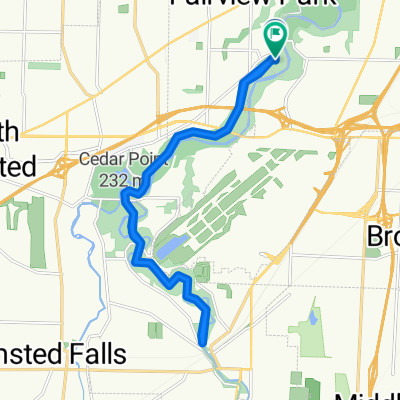 Emerald Necklace Trail, Fairview Park to Emerald Necklace Trail, Fairview Park