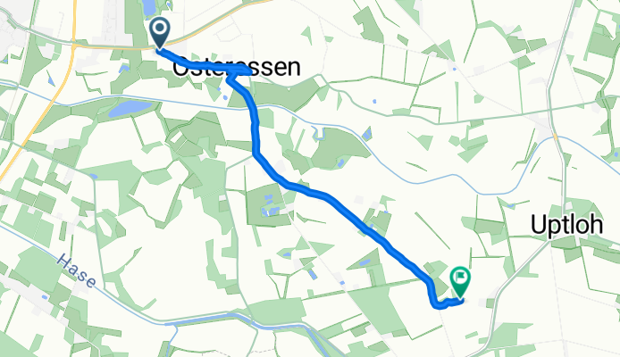 Justus-von-Liebig-Straße, Essen (Oldenburg) nach Hammoor, Essen (Oldenburg)